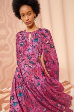 ULLA JOHNSON Helia Dress - Snapdragon 11 ULLA JOHNSON Helia Dress - Snapdragon -fashion store ULLA JOHNSON Helia Dress SNAPDRAGON 05