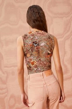 ULLA JOHNSON Ines Top - Wheat Flower 10 ULLA JOHNSON Ines Top - Wheat Flower -fashion store ULLA JOHNSON Ines Top WHEAT FLOWER 0085