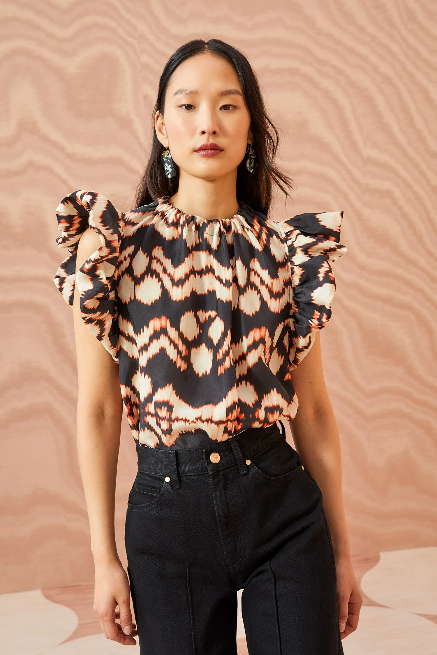 ULLA JOHNSON Iren Top - Obsidian 3 ULLA JOHNSON Iren Top - Obsidian