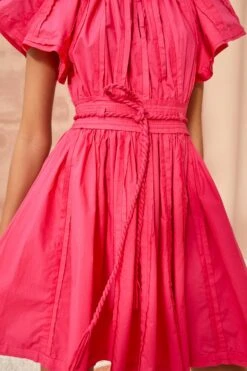 ULLA JOHNSON Jessa Dress - Orchid -fashion store ULLA JOHNSON Jessa Dress ORCHID 03