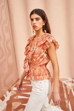 ULLA JOHNSON Kaede Top - Mesa Floral -fashion store ULLA JOHNSON Kaede Top MESA FLORAL 03