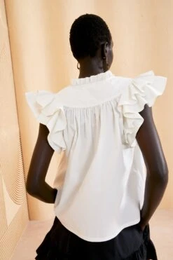 ULLA JOHNSON Lei Top - Blanc 10 ULLA JOHNSON Lei Top - Blanc -fashion store ULLA JOHNSON LEI TOP BLANC 04