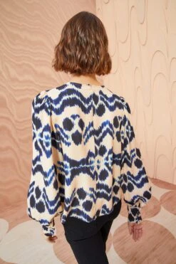 ULLA JOHNSON Lilliana Blouse - Nimbus -fashion store ULLA JOHNSON Lilliana Blouse NIMBUS 04