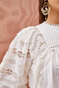 ULLA JOHNSON Lily Blouse - Pristine 10 ULLA JOHNSON Lily Blouse - Pristine -fashion store ULLA JOHNSON Lily Blouse PRISTINE 05