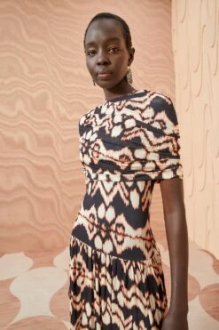 ULLA JOHNSON Livia Dress - Obsidian -fashion store ULLA JOHNSON Livia Dress OBSIDIAN 03