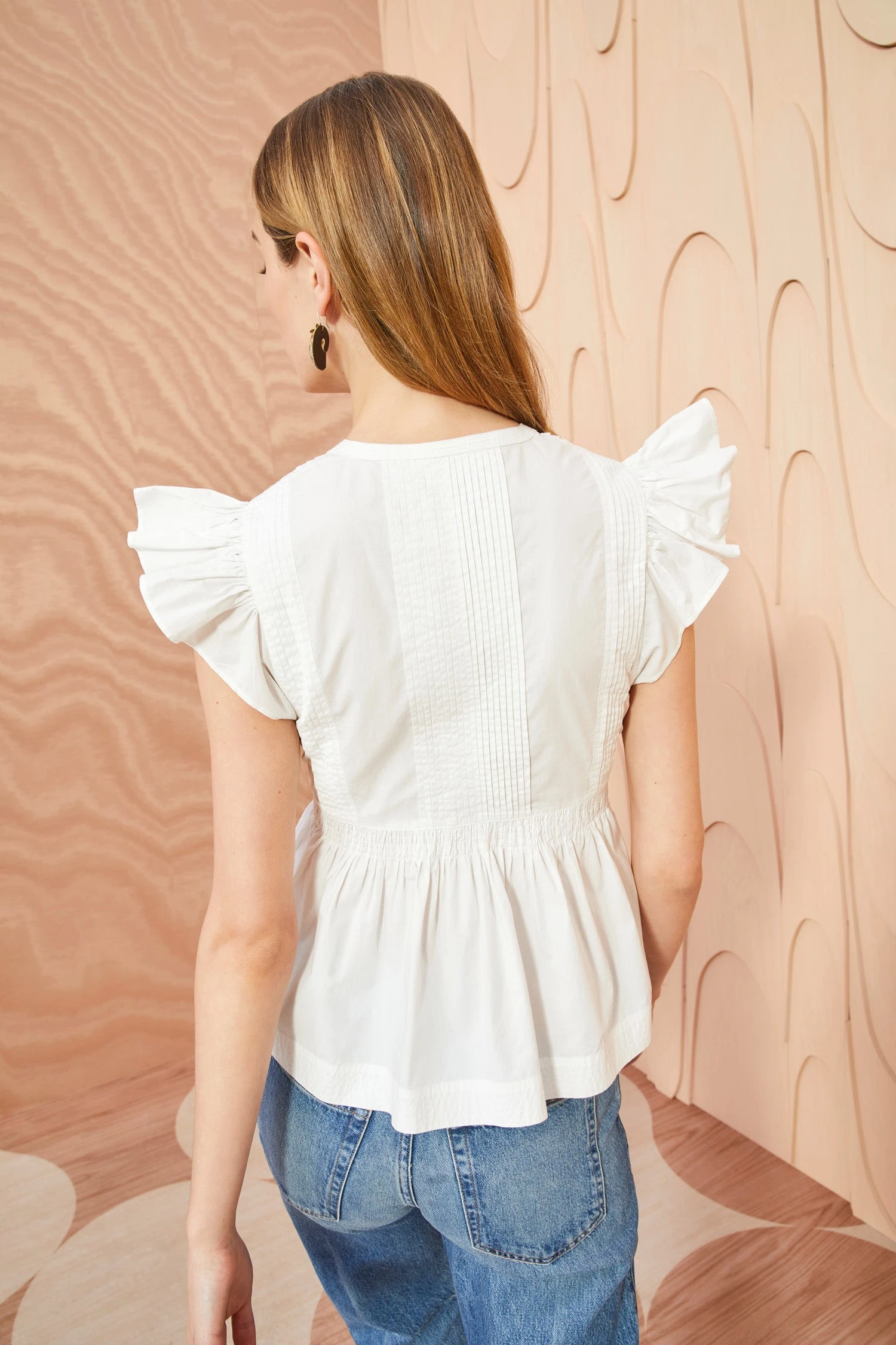 ULLA JOHNSON Luise Top - Pristine 5 ULLA JOHNSON Luise Top - Pristine - Image 3