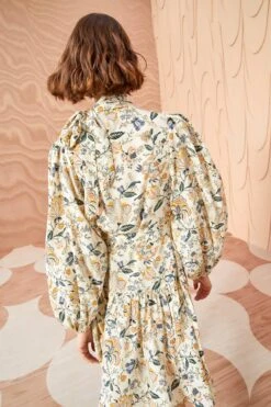 ULLA JOHNSON Lula Dress - Gardenia -fashion store ULLA JOHNSON Lula Dress GARDENIA 0097