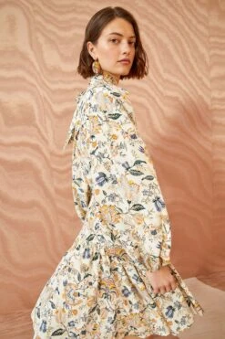 ULLA JOHNSON Lula Dress - Gardenia -fashion store ULLA JOHNSON Lula Dress GARDENIA 0114