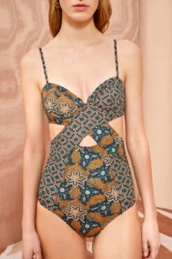 ULLA JOHNSON Luna Maillot - Parrot -fashion store ULLA JOHNSON Luna Maillot PARROT 02 ALT