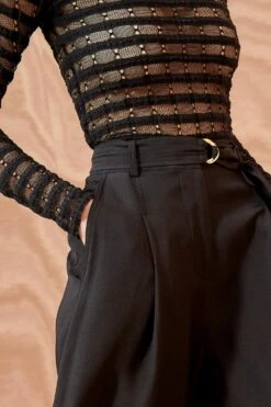 ULLA JOHNSON Lydia Pant - Noir -fashion store ULLA JOHNSON Lydia Pant NOIR 05