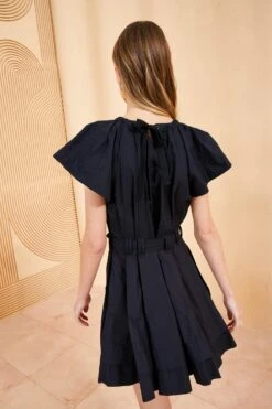 ULLA JOHNSON Mae Dress - Noir -fashion store ULLA JOHNSON MAE DRESS NOIR 04