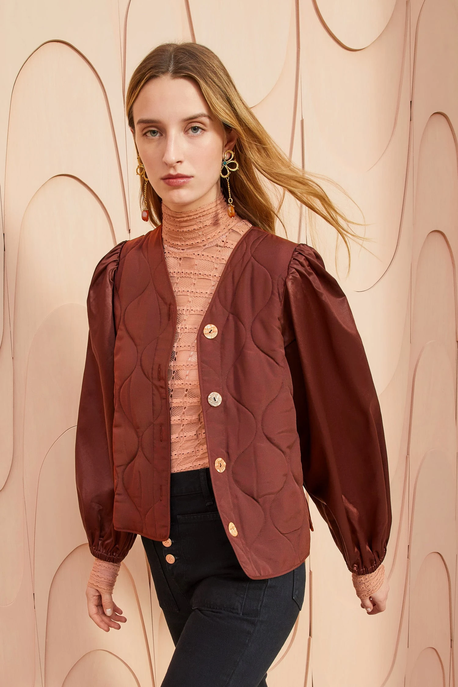ULLA JOHNSON Maddox Jacket - Mahogany 3 ULLA JOHNSON Maddox Jacket - Mahogany