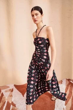 ULLA JOHNSON Marcella Dress - Nocturne -fashion store ULLA JOHNSON Marcella Dress NOCTURNE 03