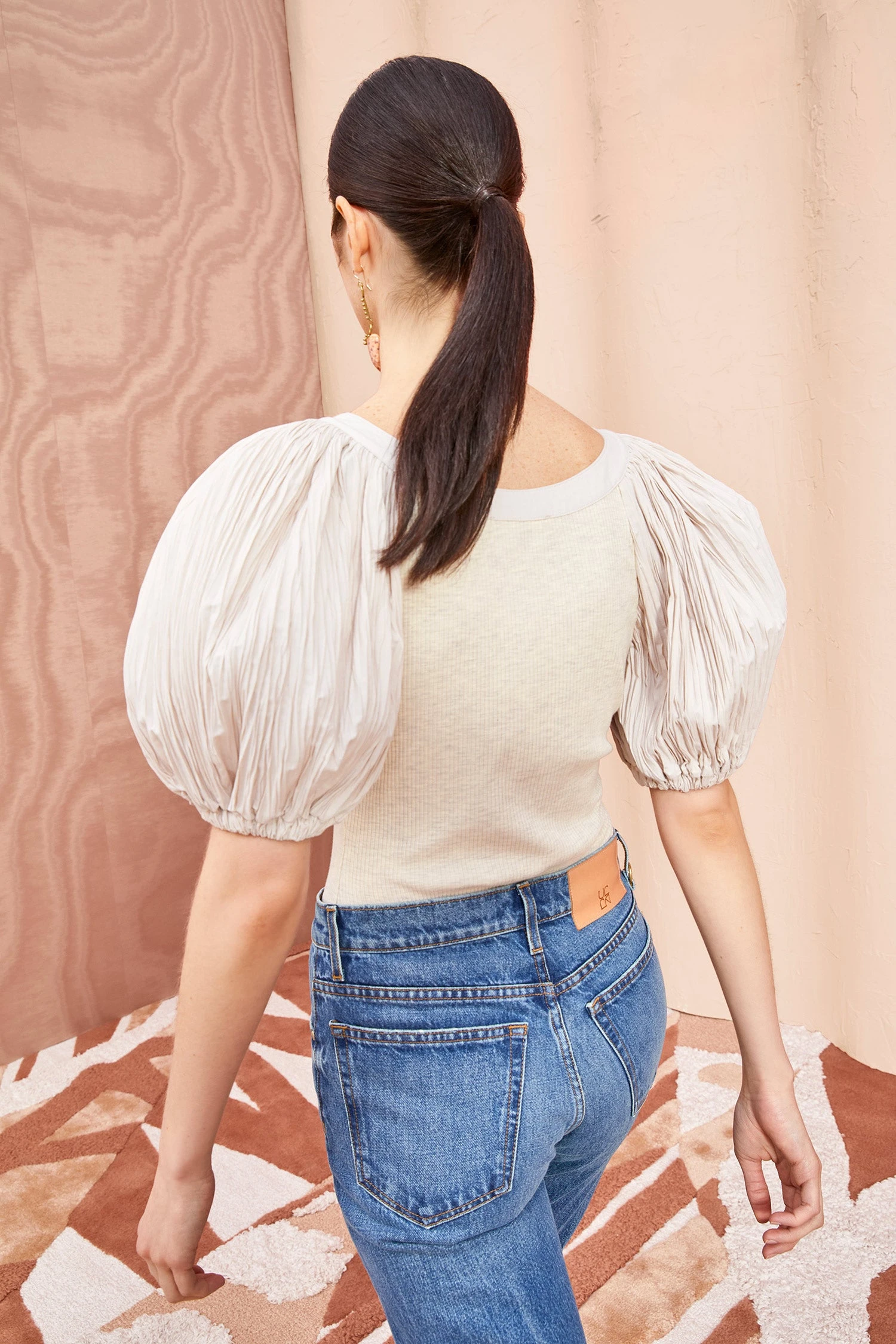 ULLA JOHNSON Marika Top - Cobblestone 6 ULLA JOHNSON Marika Top - Cobblestone - Image 4