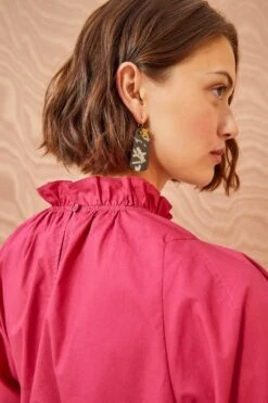 ULLA JOHNSON Marlie Blouse - Rosebud -fashion store ULLA JOHNSON Marlie Blouse ROSEBUD 04