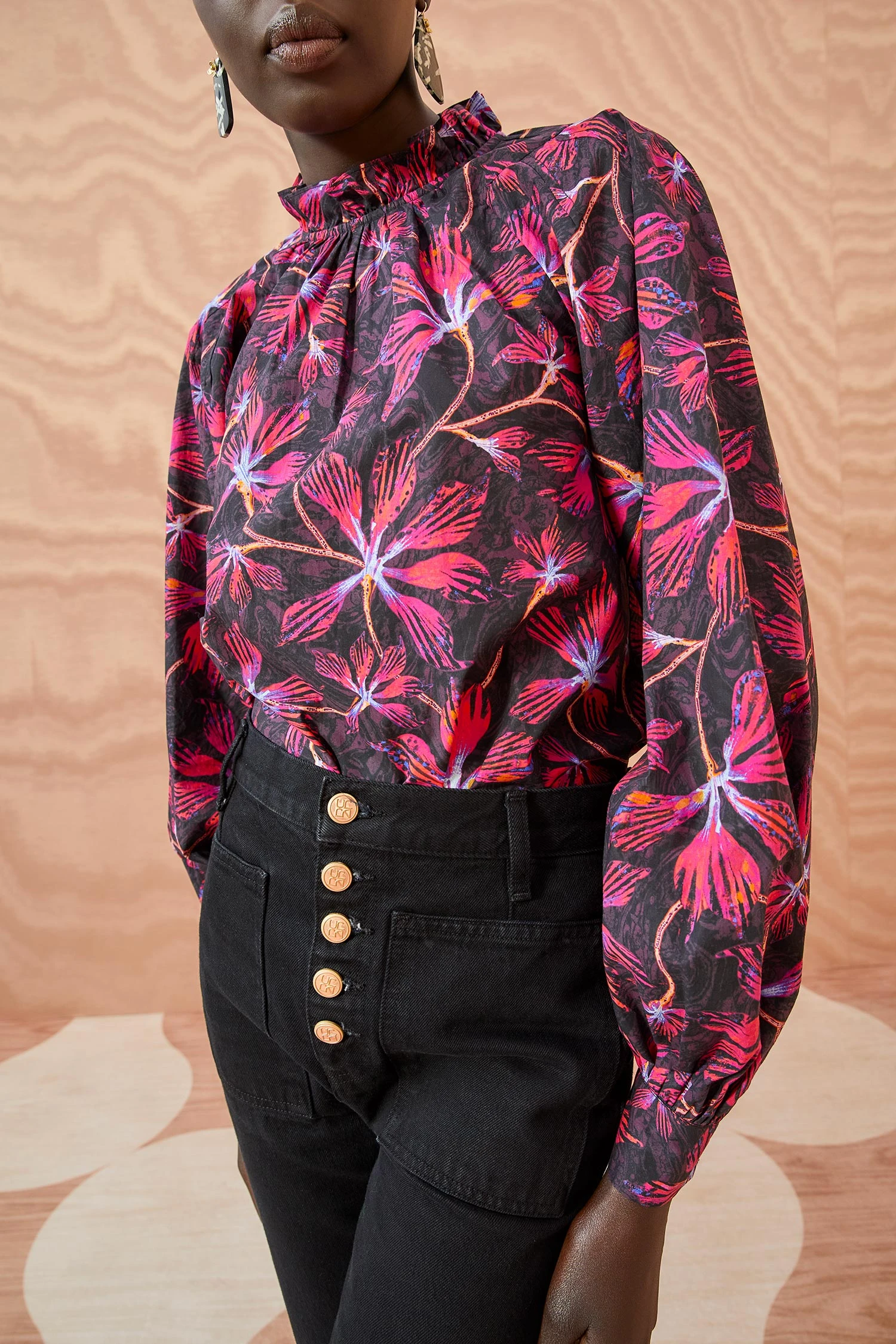 ULLA JOHNSON Marlie Blouse - Zinnia 4 ULLA JOHNSON Marlie Blouse - Zinnia - Image 2