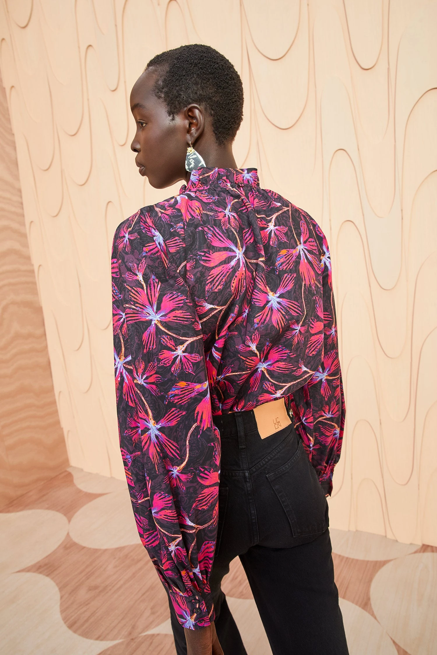 ULLA JOHNSON Marlie Blouse - Zinnia 6 ULLA JOHNSON Marlie Blouse - Zinnia - Image 4