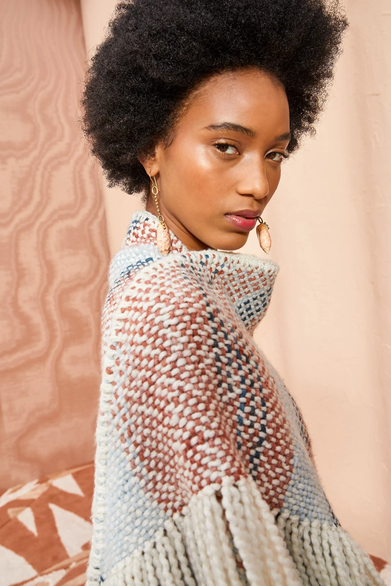 ULLA JOHNSON Martina Shawl - Canyon 4 ULLA JOHNSON Martina Shawl - Canyon - Image 2