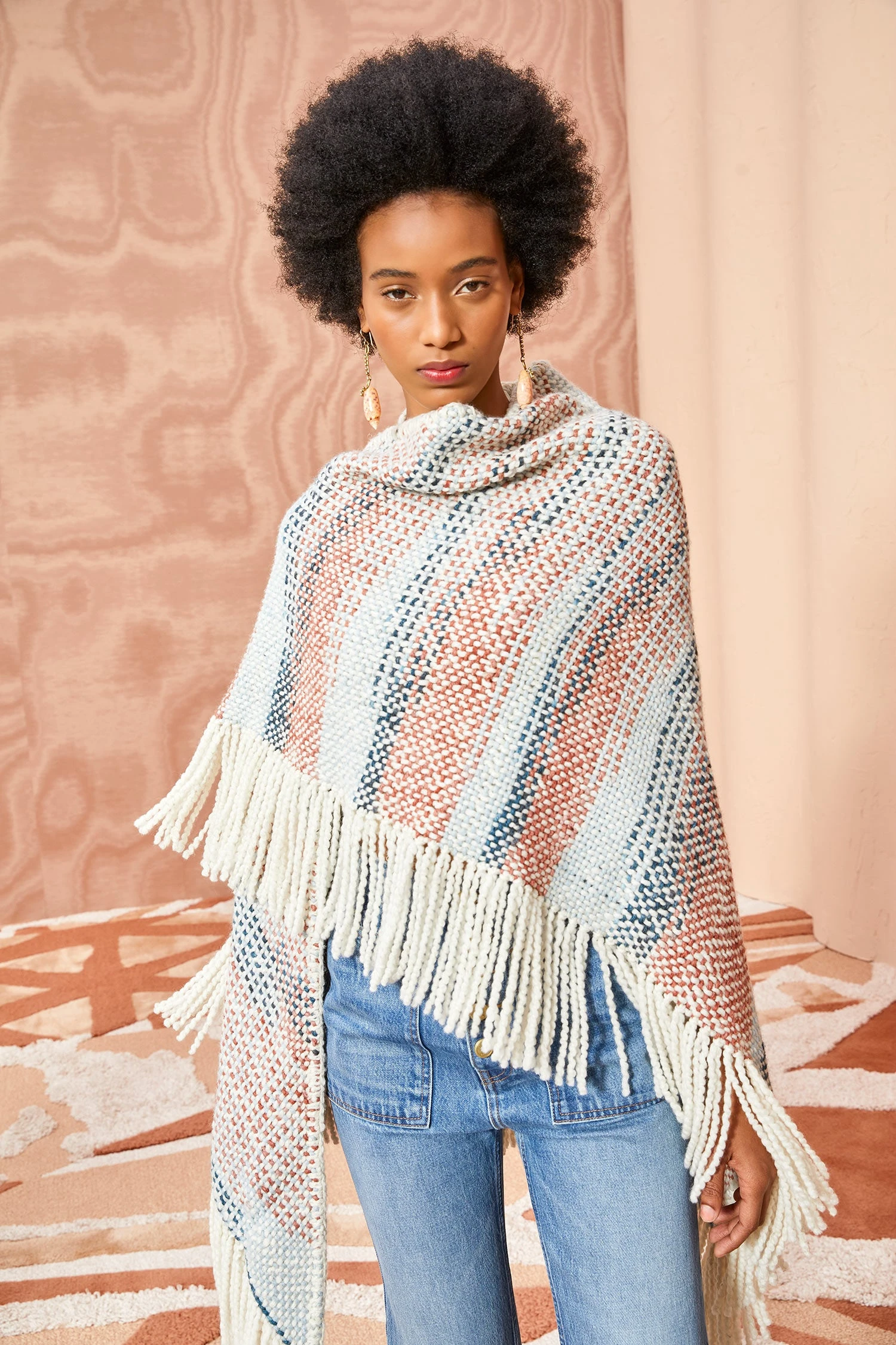 ULLA JOHNSON Martina Shawl - Canyon 6 ULLA JOHNSON Martina Shawl - Canyon - Image 4