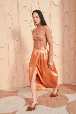 ULLA JOHNSON Maxine Skirt - Copper 11 ULLA JOHNSON Maxine Skirt - Copper -fashion store ULLA JOHNSON Maxine Skirt COPPER 087