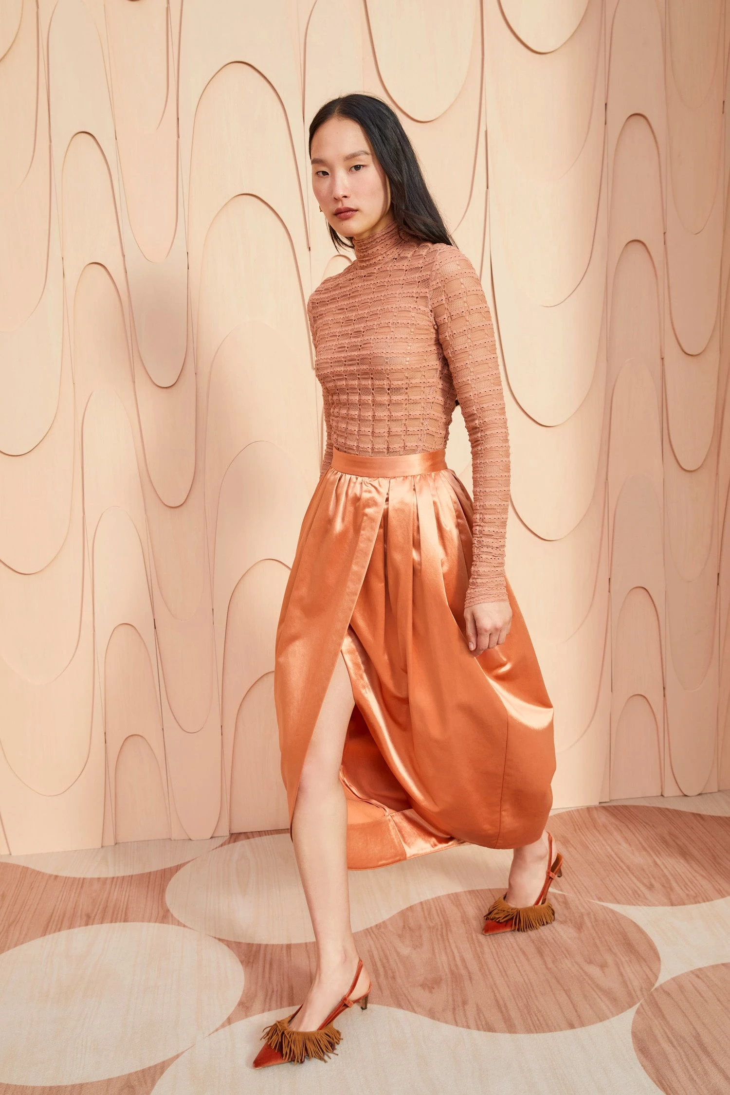 ULLA JOHNSON Maxine Skirt - Copper 6 ULLA JOHNSON Maxine Skirt - Copper - Image 4