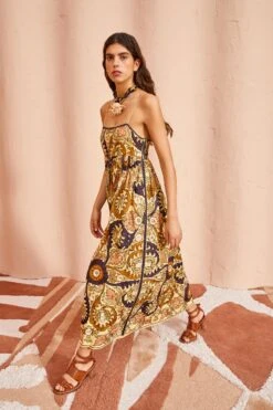 ULLA JOHNSON Mayra Dress - Yarrow -fashion store ULLA JOHNSON Mayra Dress YARROW 0043