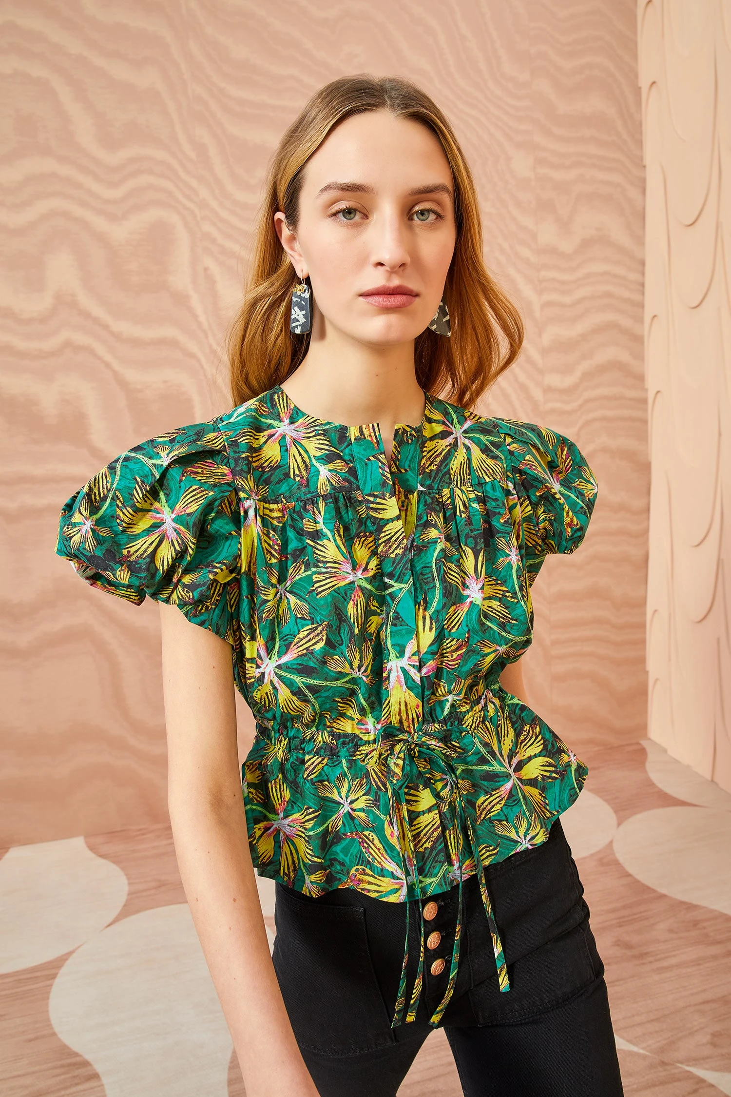 ULLA JOHNSON Mila Top - Tigerlily 3 ULLA JOHNSON Mila Top - Tigerlily