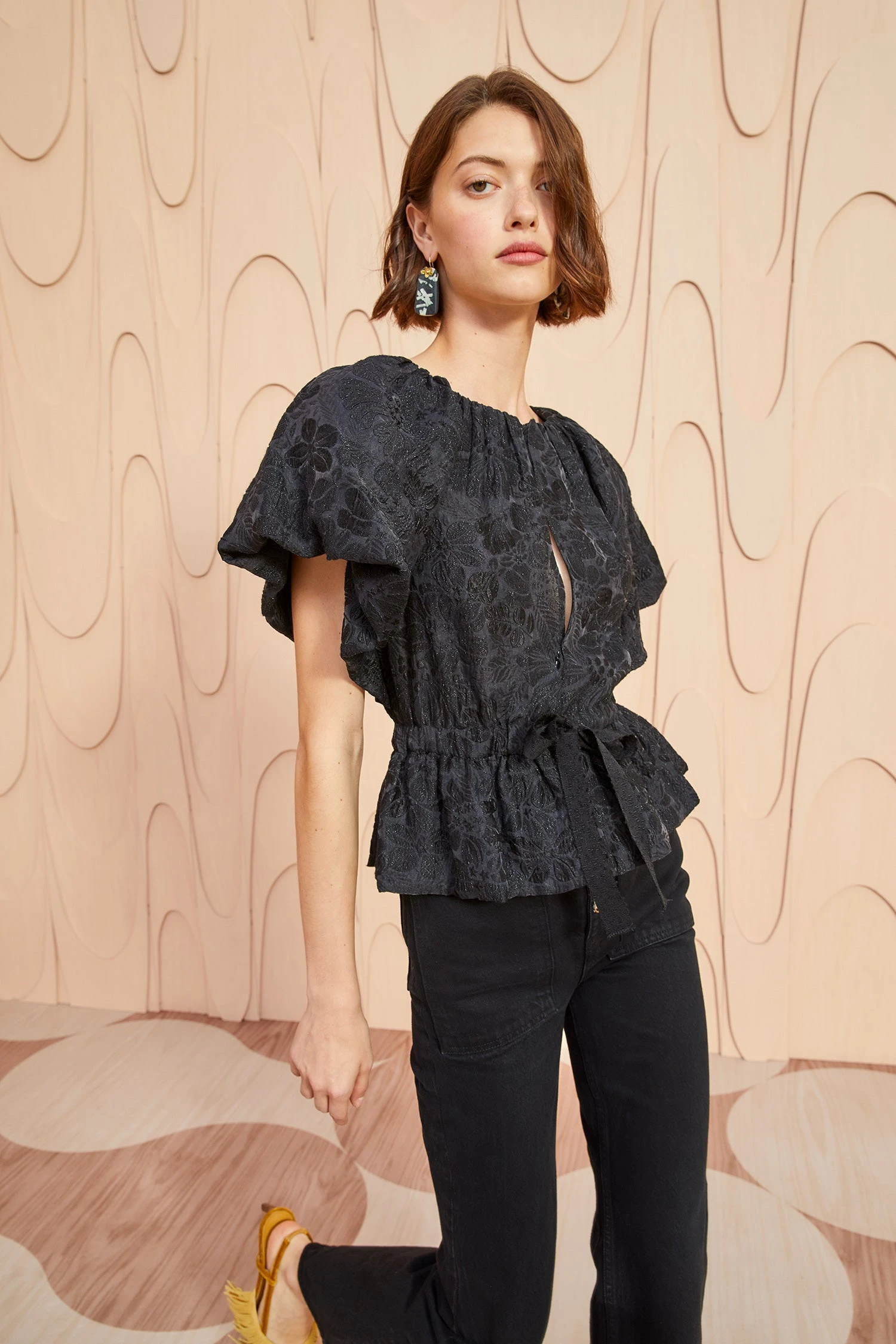 ULLA JOHNSON Mirabelle Top - Noir 3 ULLA JOHNSON Mirabelle Top - Noir