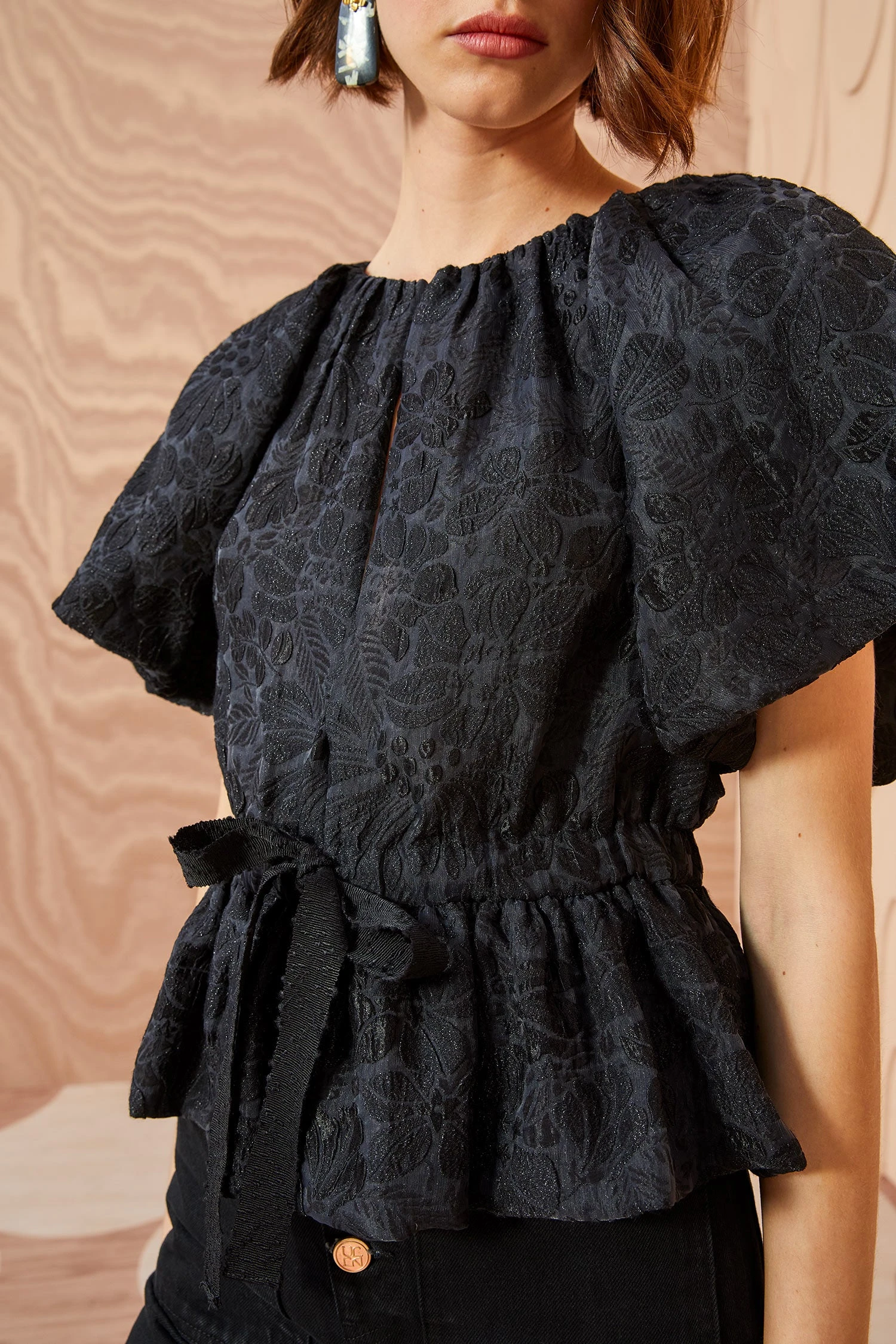 ULLA JOHNSON Mirabelle Top - Noir 4 ULLA JOHNSON Mirabelle Top - Noir - Image 2