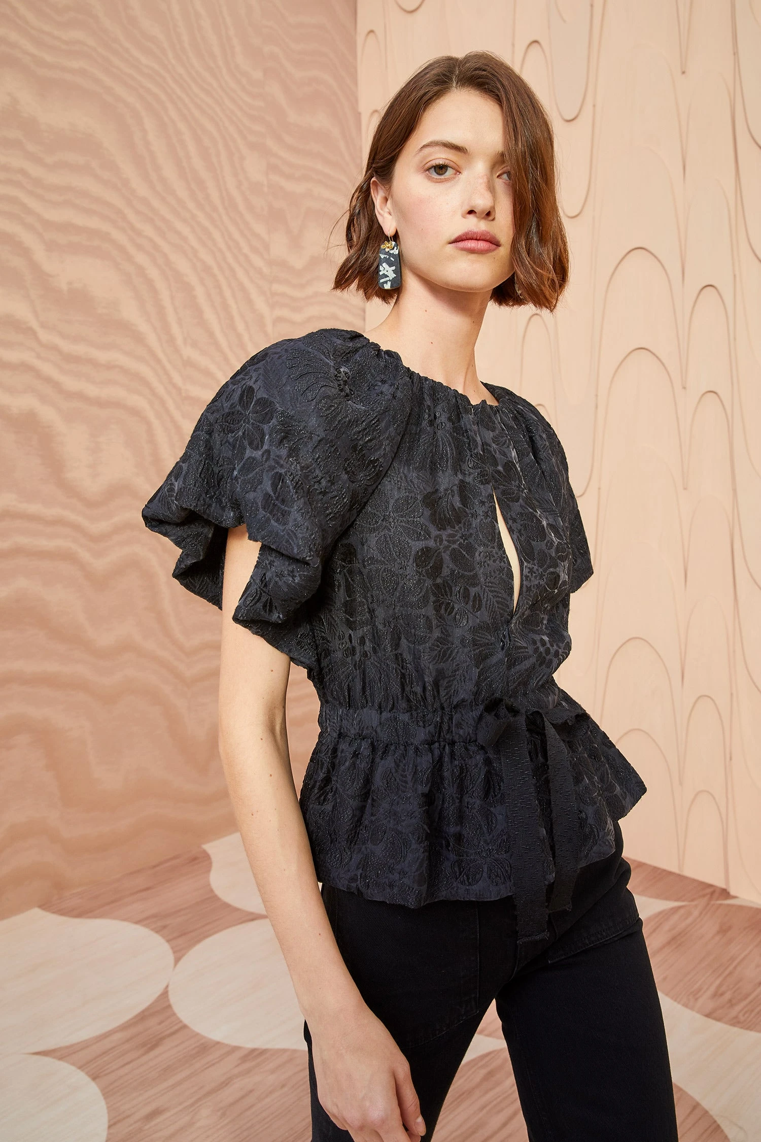 ULLA JOHNSON Mirabelle Top - Noir 7 ULLA JOHNSON Mirabelle Top - Noir - Image 5