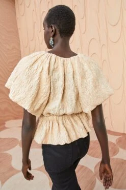 ULLA JOHNSON Mirabelle Top - Peony -fashion store ULLA JOHNSON Mirabelle Top PEONY 04