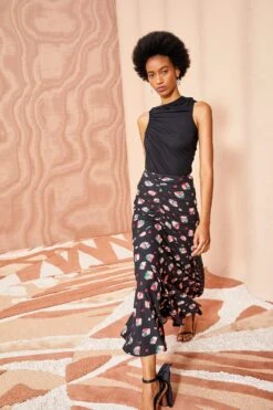 ULLA JOHNSON Nadira Skirt - Nocturne -fashion store ULLA JOHNSON Nadira Skirt NOCTURNE 03