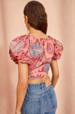 ULLA JOHNSON Nerida Top - Passionflower -fashion store ULLA JOHNSON Nerida Top PASSIONFLOWER 04