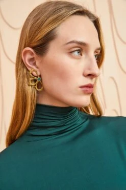 ULLA JOHNSON Nina Top - Cypress -fashion store ULLA JOHNSON Nina Top CYPRESS 03