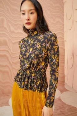 ULLA JOHNSON Nina Top - Maple -fashion store ULLA JOHNSON Nina Top MAPLE 03