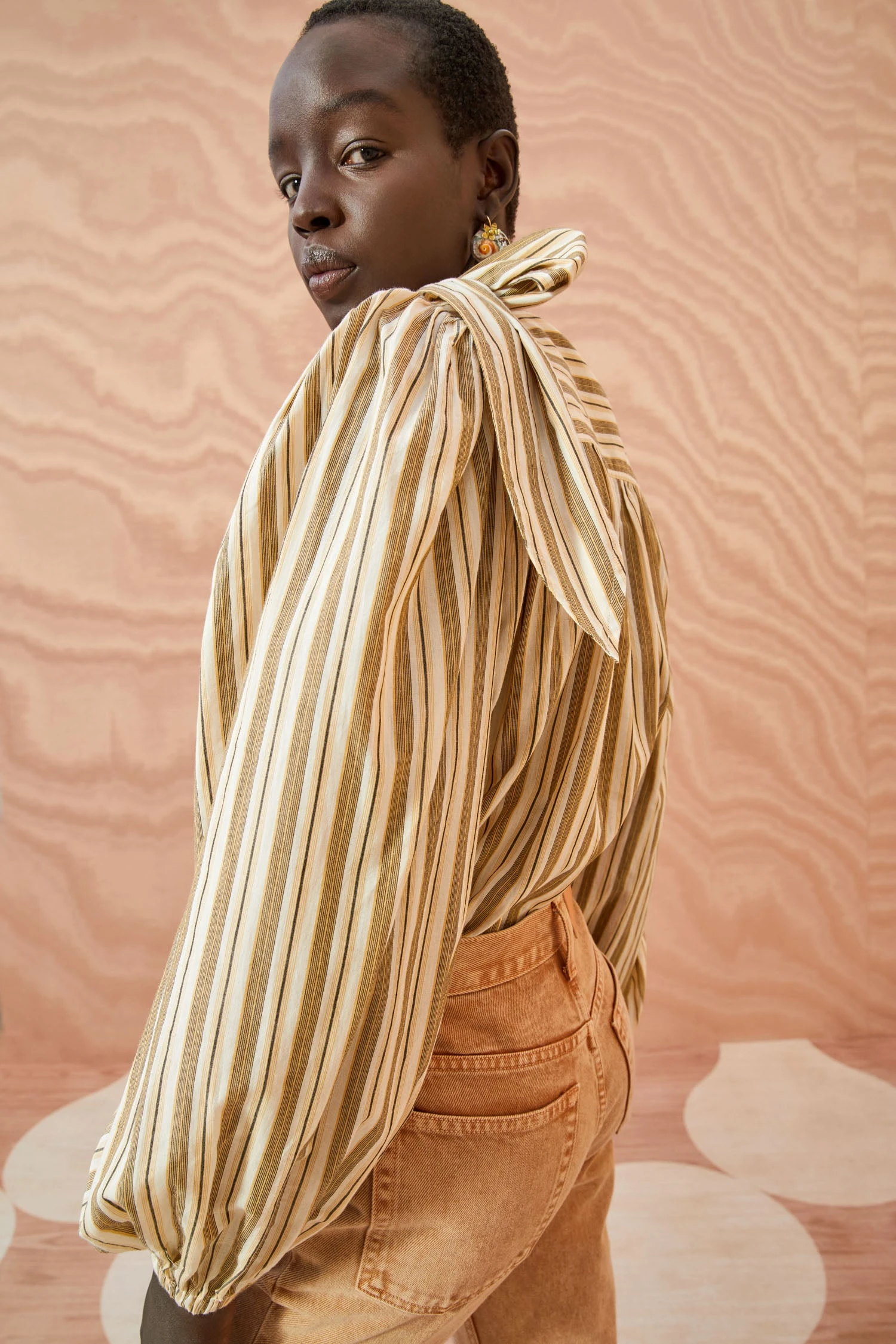 ULLA JOHNSON Opal Blouse - Sand 6 ULLA JOHNSON Opal Blouse - Sand - Image 4