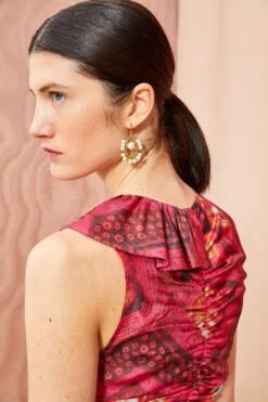 ULLA JOHNSON Othella Dress - Wild Rose -fashion store ULLA JOHNSON Othella Dress WILD ROSE 03