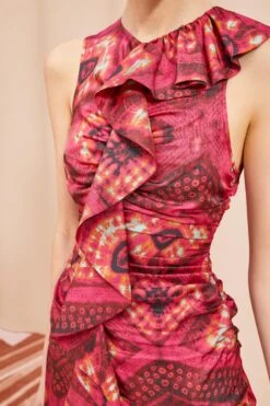 ULLA JOHNSON Othella Dress - Wild Rose -fashion store ULLA JOHNSON Othella Dress WILD ROSE 05