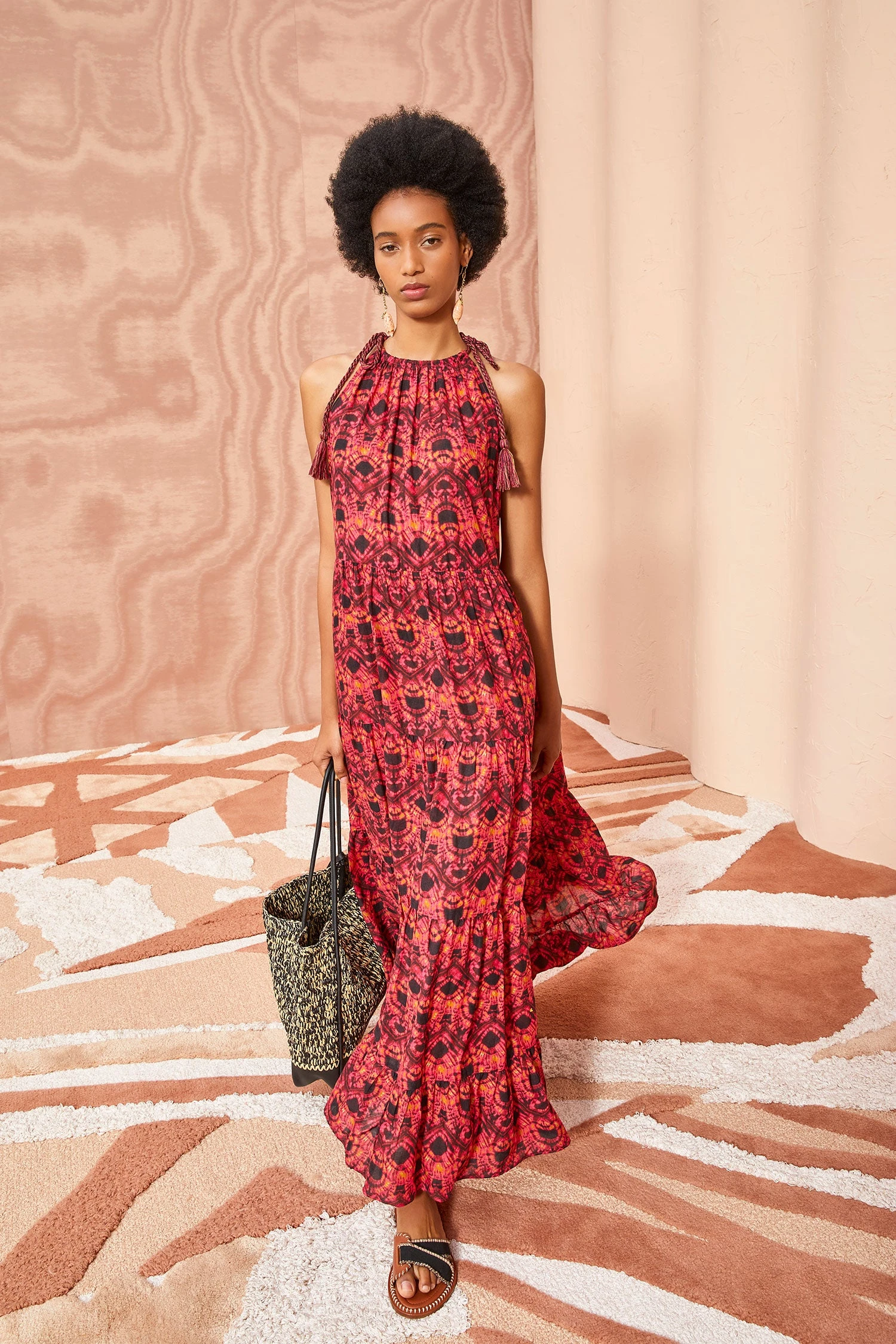 ULLA JOHNSON Ottavia Coverup - Wild Rose 3 ULLA JOHNSON Ottavia Coverup - Wild Rose