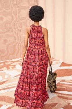 ULLA JOHNSON Ottavia Coverup - Wild Rose 10 ULLA JOHNSON Ottavia Coverup - Wild Rose -fashion store ULLA JOHNSON Ottavia Coverup WILD ROSE 04