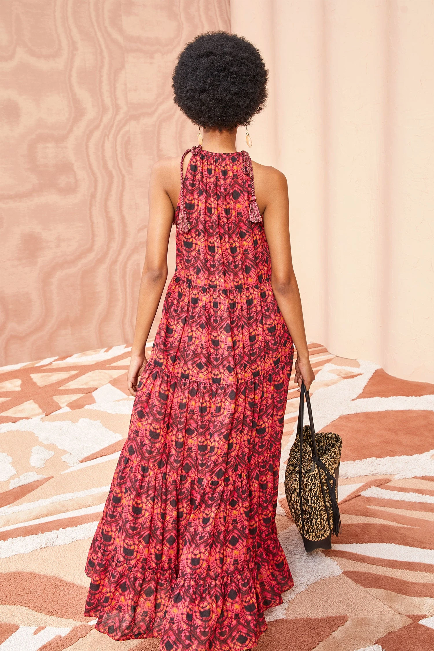 ULLA JOHNSON Ottavia Coverup - Wild Rose 6 ULLA JOHNSON Ottavia Coverup - Wild Rose - Image 4