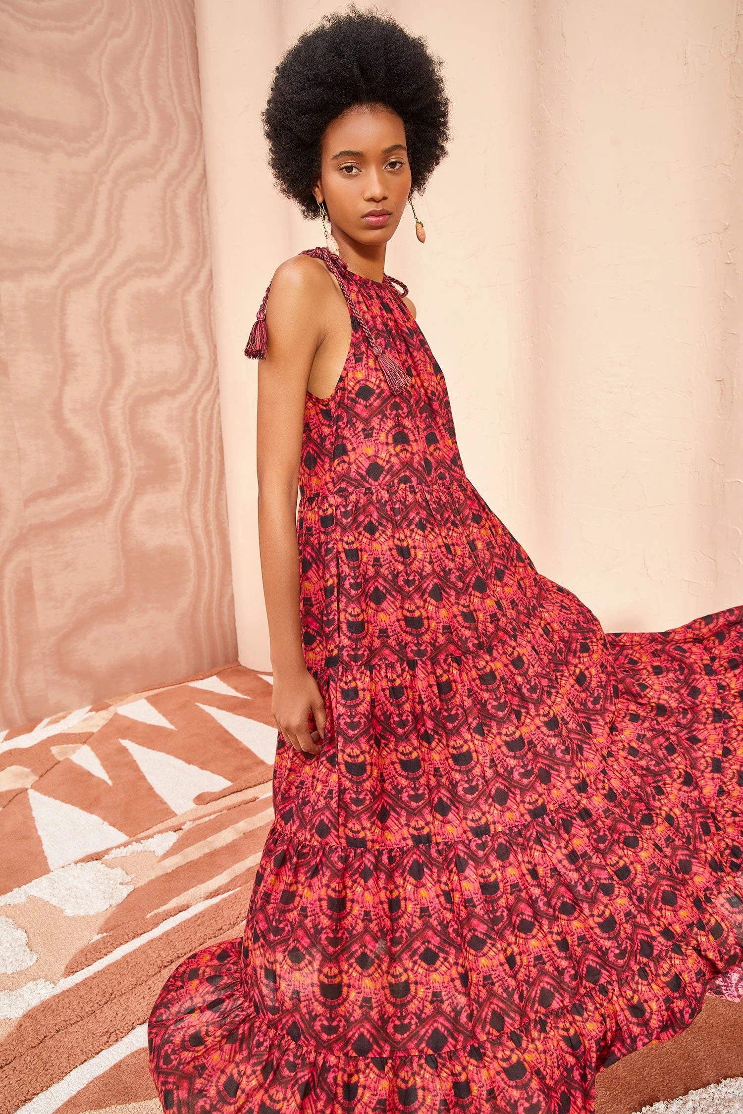 ULLA JOHNSON Ottavia Coverup - Wild Rose 7 ULLA JOHNSON Ottavia Coverup - Wild Rose - Image 5