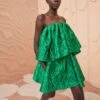 ULLA JOHNSON Oui Dress - Emerald -fashion store ULLA JOHNSON Oui Dress EMERALD 0189