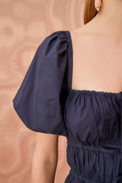 ULLA JOHNSON Palma Dress - Midnight 9 ULLA JOHNSON Palma Dress - Midnight -fashion store ULLA JOHNSON Palma Dress MIDNIGHT 05