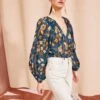 ULLA JOHNSON Pauline Blouse - Moonlight Floral 2 ULLA JOHNSON Pauline Blouse - Moonlight Floral -fashion store ULLA JOHNSON Pauline Blouse MOONLIGHT FLORAL 01 MAIN