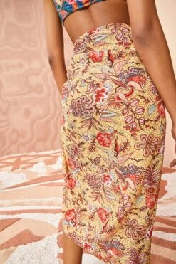 ULLA JOHNSON Paz Coverup - Calla Lily -fashion store ULLA JOHNSON Paz Coverup CALLA LILY 0117