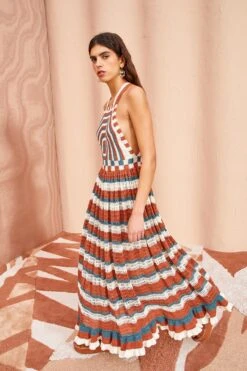 ULLA JOHNSON Paz Dress - Canyon -fashion store ULLA JOHNSON Paz Dress CANYON 03