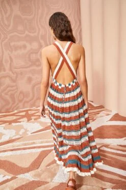 ULLA JOHNSON Paz Dress - Canyon -fashion store ULLA JOHNSON Paz Dress CANYON 04