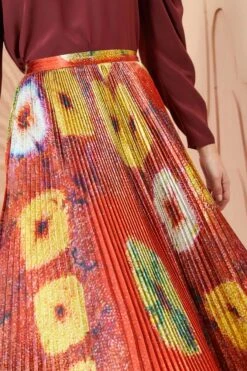 ULLA JOHNSON Rami Skirt - Medallion -fashion store ULLA JOHNSON Rami Skirt MEDALLION 02 ALT