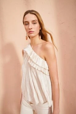 ULLA JOHNSON Ravenna Top - Pristine -fashion store ULLA JOHNSON Ravenna Top PRISTINE 05